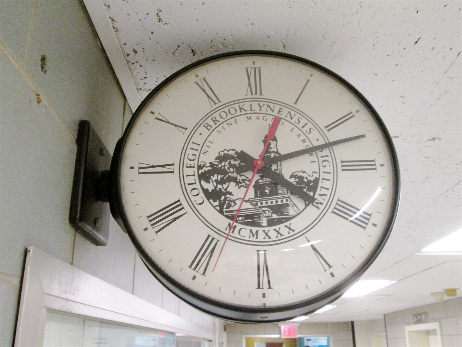 A clock on a public building